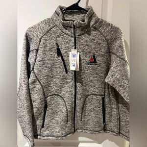 Auricow Gray Zip-Up Jacket